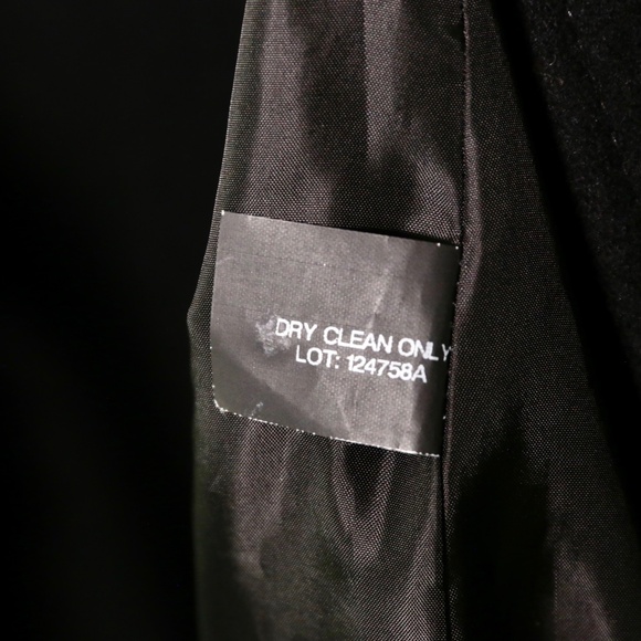 Michael Kors Black Wool Blend Zip Belted Gold Accents Coat Jacket Womens 2XL - Picture 7 of 12